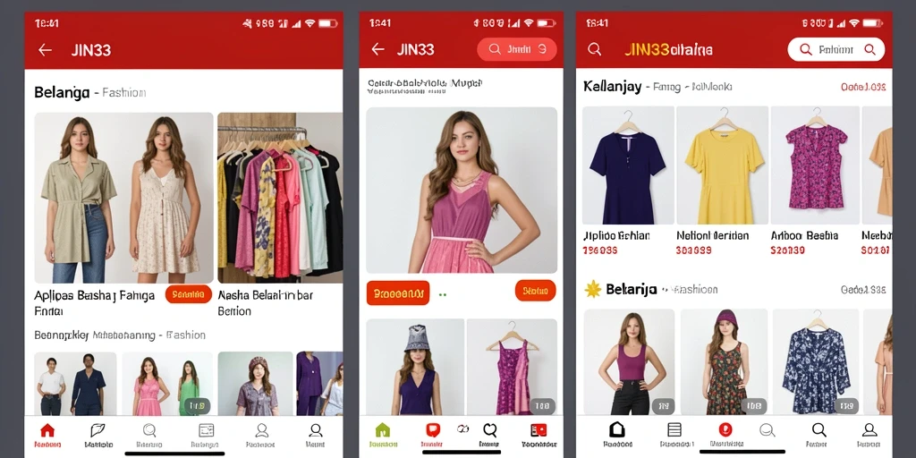 Tampilan antarmuka aplikasi JIN33 yang menarik dan fungsional.
