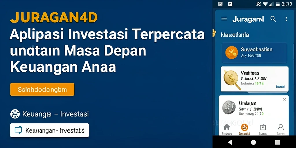 Antarmuka pengguna JURAGAN4D yang sederhana dan informatif.