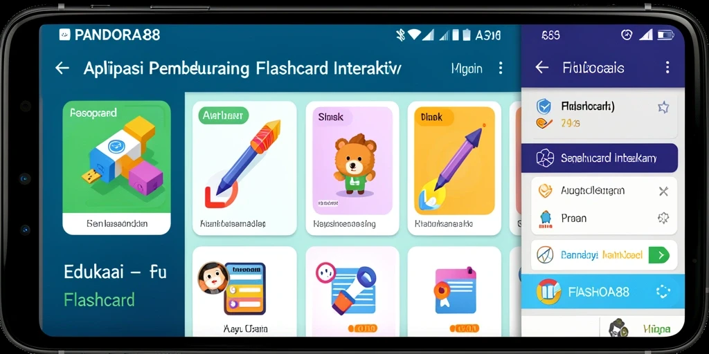 Antarmuka PANDORA88 yang menarik dan interaktif untuk belajar flashcard.