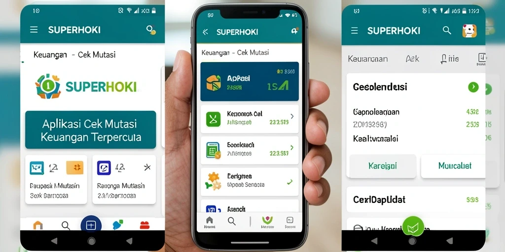 Antarmuka SUPERHOKI dengan fungsi Cek Mutasi yang simpel dan informatif.