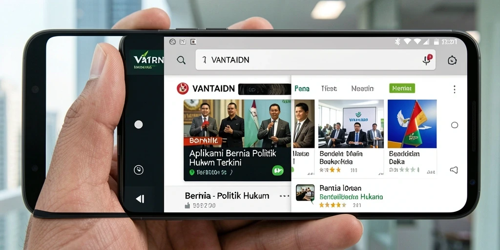 Antarmuka aplikasi VANTAIDN yang informatif dan mudah digunakan.
