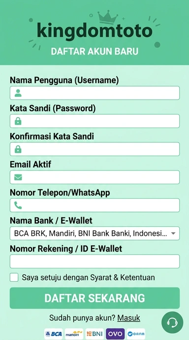 Cara Registrasi Akun kingdomtoto dengan Mudah